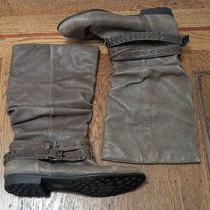 Sofft Women's Studded Brown Combat Boots